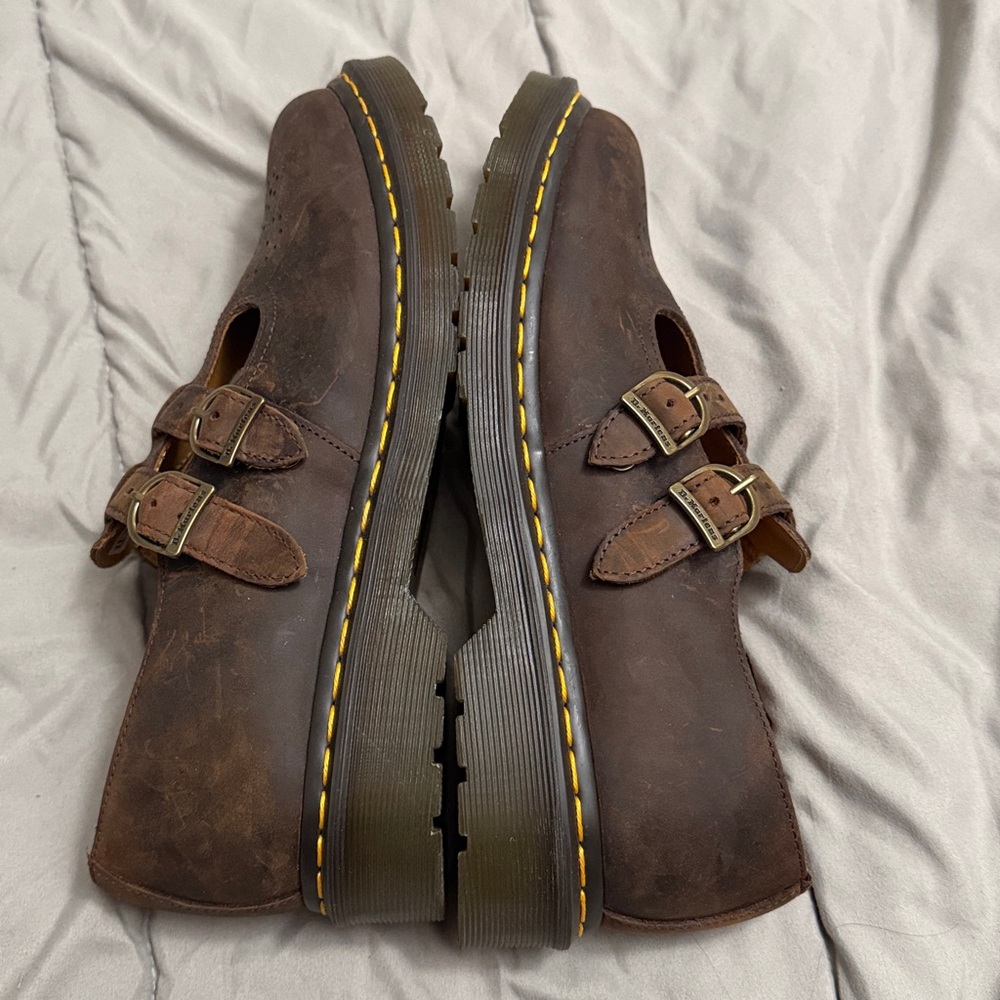 Dr. Martens 8065 Crazy Horse Leather Mary Jane Shoes - Picture 5 of 11